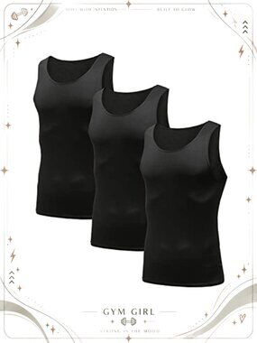 Men's Sleeveless Compression Tank Top Cool Dry Base Layer Muscle Shirt Gym